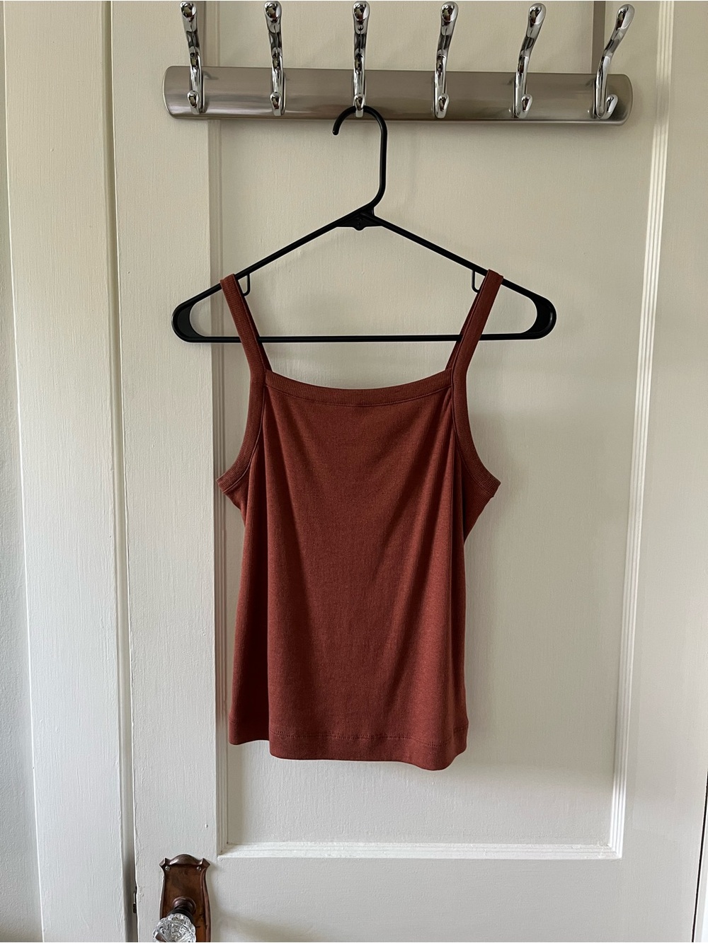 Women’s a new day Rust Square-Neck Tank Top (S)